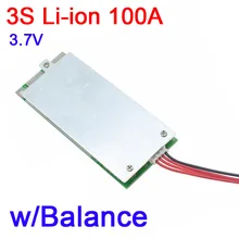 DYKB 3S 100A 12V w/ Balance 18650 литий ионный аккумулятор Защитная плата bms pcm