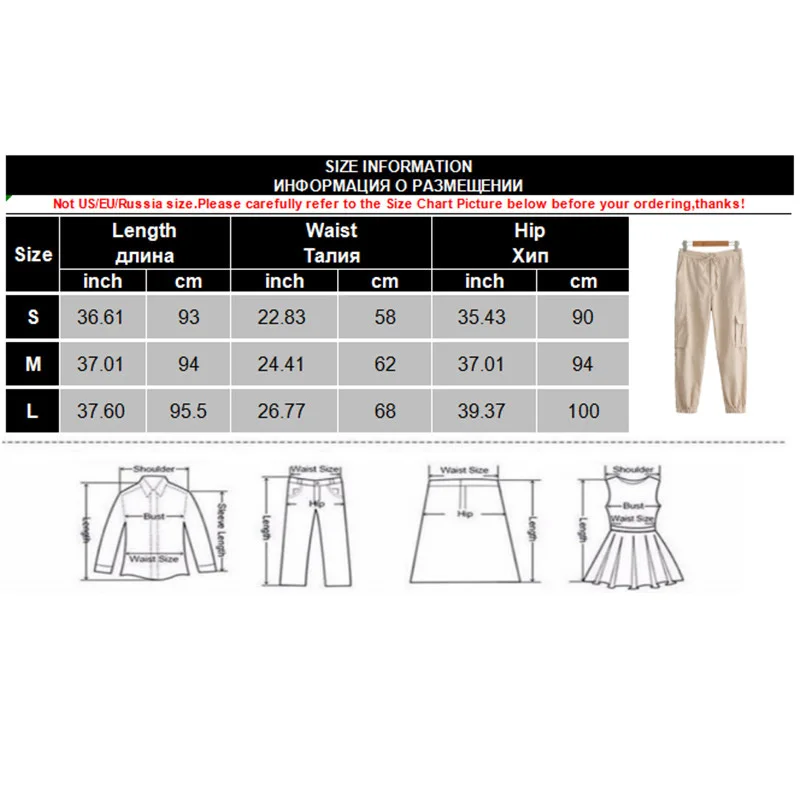Summer Autumn Women Long Pants 2019 Harajuku Solid Elastic Waist Trousers Casual Female Pockets Streetwear | Женская одежда