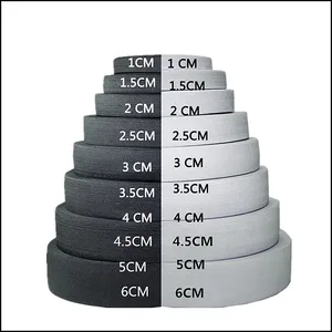 Эластичная лента для брюк, 5 метров, 1-6 см, чернаябелая, из спандекса, лента для одежды, для платья, кружевные аксессуары для шитья