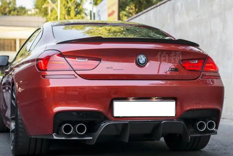 Углеродного волокна автомобилей задний багажник спойлер крыла Подходит для BMW F06