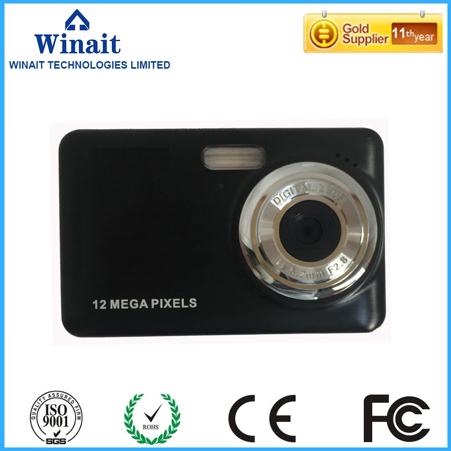 Winait HD 12MP цифровая камера 5MP CMOS сенсор 4x Zoom 10S Автоспуск 2 7 &quotTFT LCD анти красный глаз
