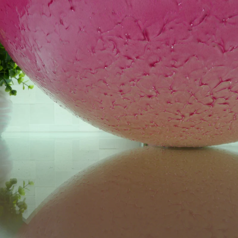 Овальное закаленное стекло для ванной комнаты розовая столешница раковина