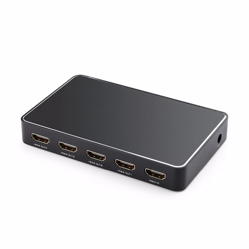 HDMI 2,0 сплиттер 1x4 HDMI сплиттер с QC2.0 быстрый USB зарядным питанием HDMI распределитель сигнала усилитель 4k x 2 k@ 60Hz