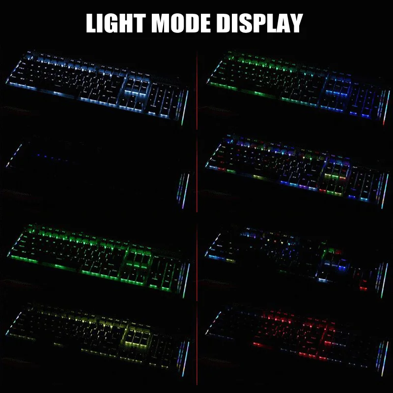 Механическая клавиатура RGB 104 клавиши USB 2 0 Kailh Box Switch Проводная быстрая скорость