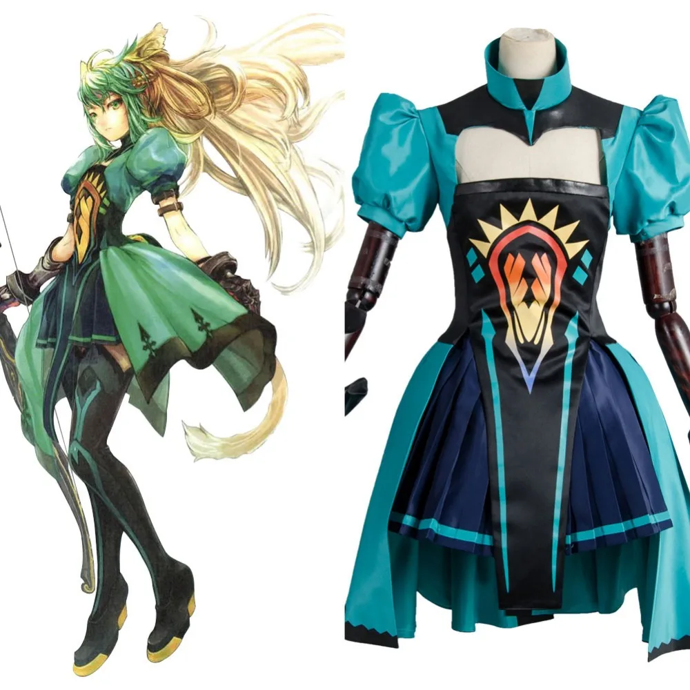 Fate Apocrypha костюм для косплея лучник Красной Аталанты взрослых наряд платье