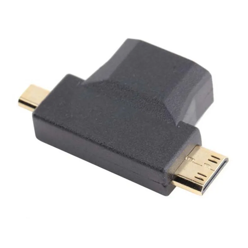 3 в 1 Женский HDMI к Mini Мужской 90 угол наклона Разъем 1080 p|female hdmi|micro hdmihdmi to |
