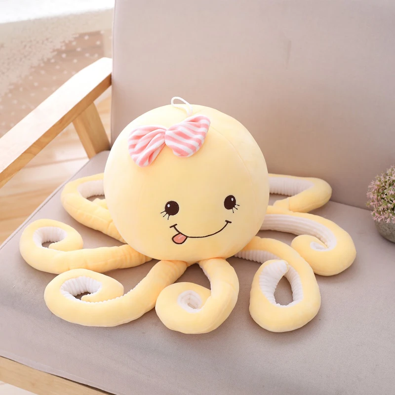 Кукла осьминог плюшевая игрушка кукла с подушкой для сна Детская комфортная