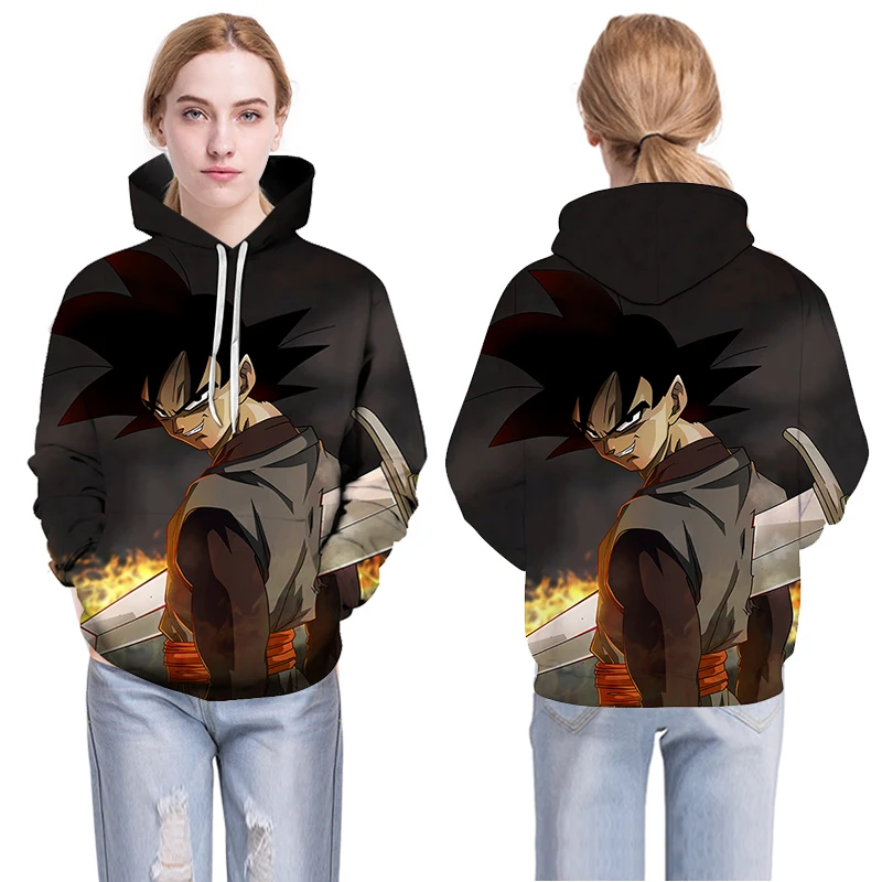 2018 новые Harajuku мужские/женские 3D толстовки Dragon Ball Z Goku аниме верхняя одежда