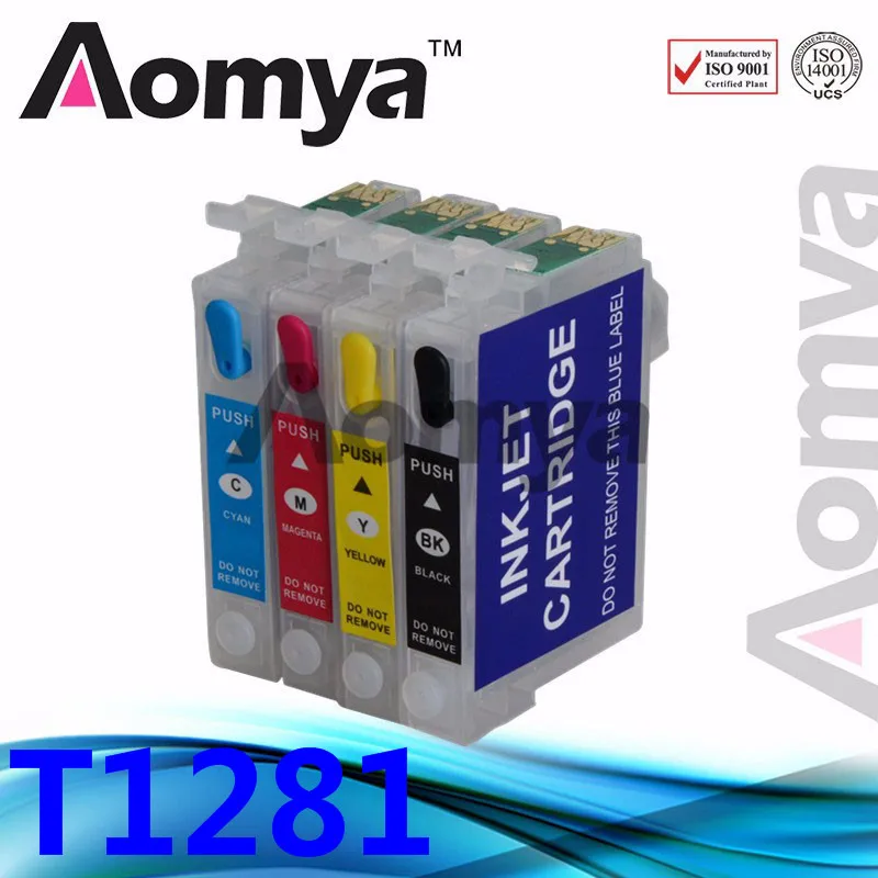 Aomya T1281 многоразового картридж для Epson S22 SX125 SX130 sx235w SX420W sx440w sx430w SX425W sx435w SX438 SX445W BX305F |