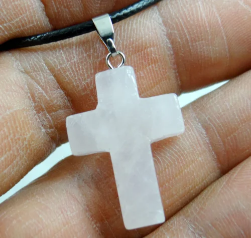 As the picture shows Натуральный камень кварц кристалл бирюза lapis тигровый глаз крест кулон для diy ювелирных изделий ожерелье аксессуары - Окраска металла: As the picture shows