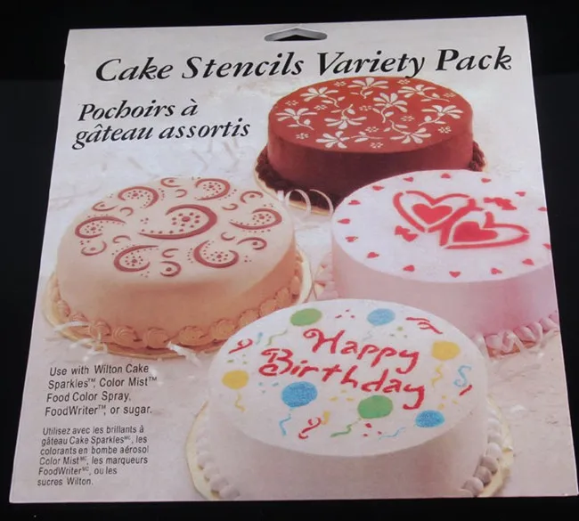 4 шт. трафареты для украшения торта|cake stencil|decorating cake stencilfor |