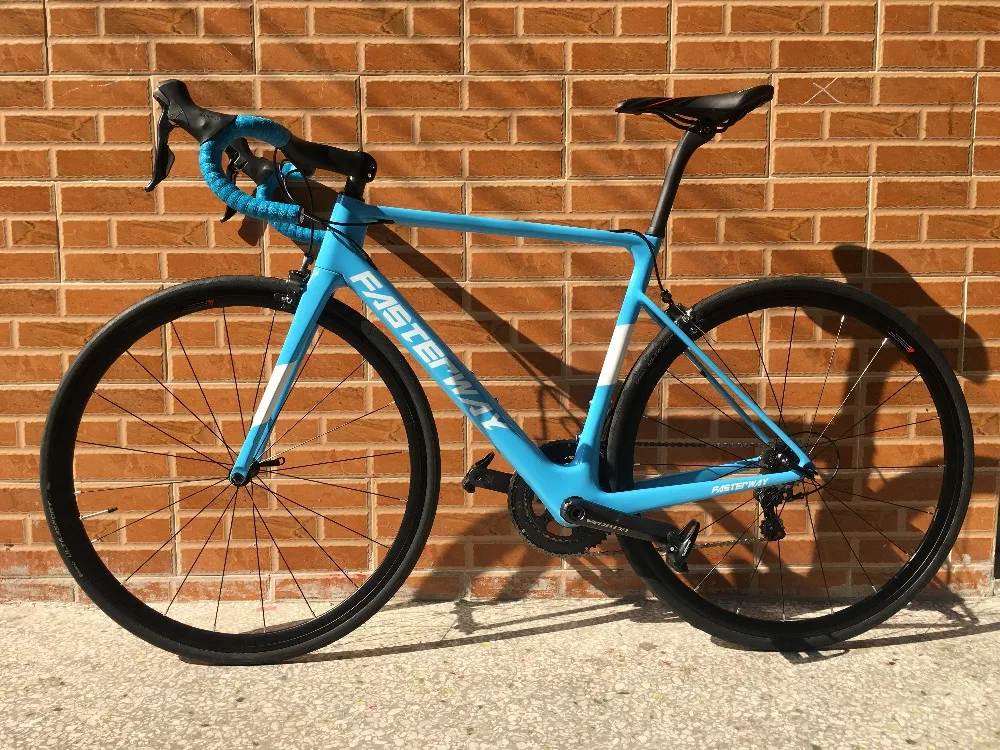 700C карбоновый дорожный велосипед 22 скорости 105 5800 Groupset TAIWAN брендовая легкая blue sky FASTERWAY классический D тормоз 49/52/54/56/58