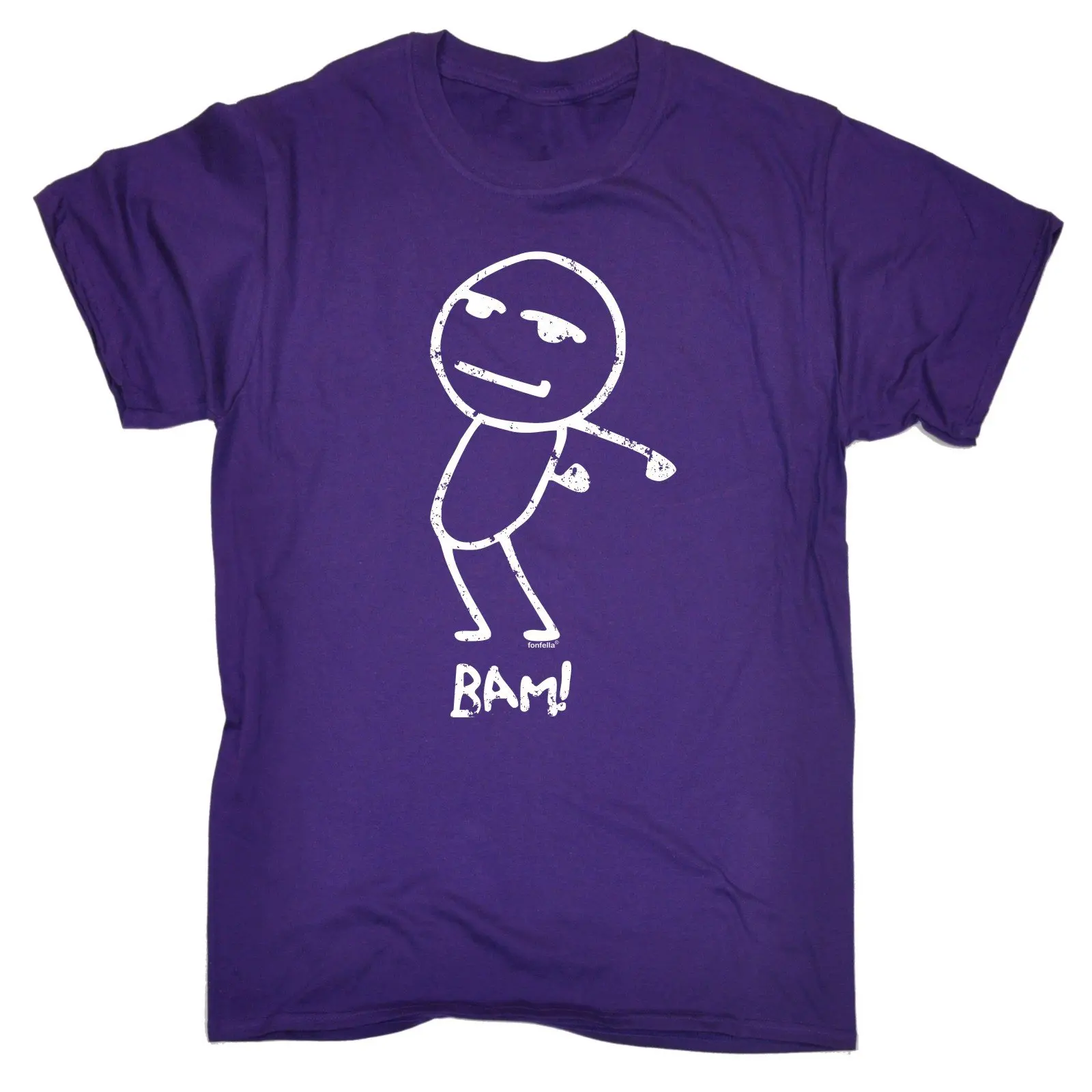 Bam футболка крупье модная хипстер мультфильм Забавный подарок день отцов модные