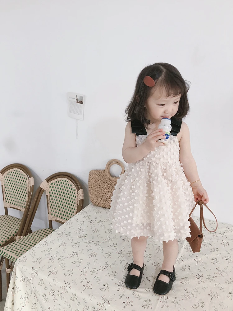 New Summer Kids Clothes Suspenders Dresses Baby Girls Princess Party Dress Sleeveless Costumes Girls Dress