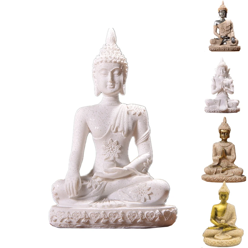 Статуэтка Будды VILEAD 16 стилей природный песчаник тайландская индусская фэншуй