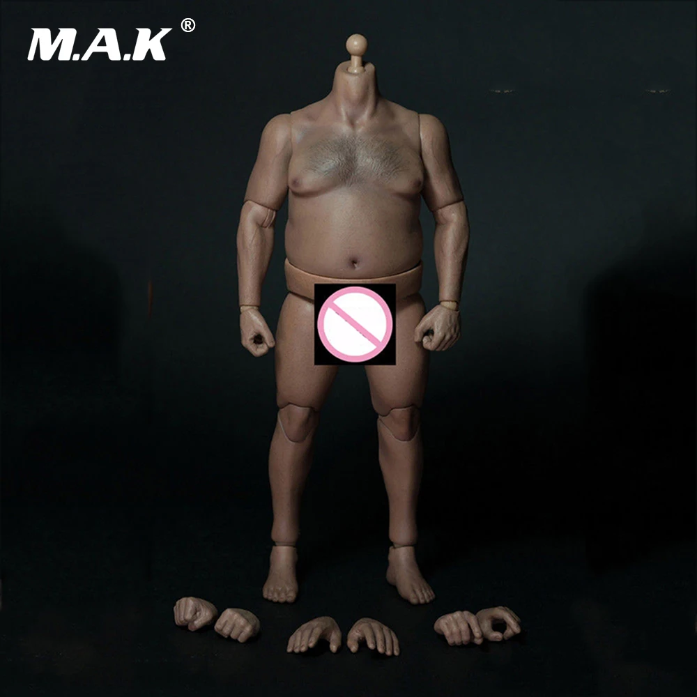 

FT 1/6 Scale Male Plump Fat Body With Chest Hairfor Fit 12" Inches Male Head Sculpt In Stock