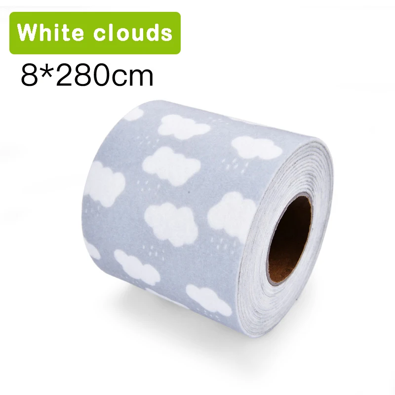 CLOUDS 8*280 см, наклейка на стену для кухни, водостойкая и маслостойкая, ПВХ, самоклеющаяся, водонепроницаемая, анти-влажная, для ванной комнаты, мозаика, домашний декор - Цвет: CLOUDS