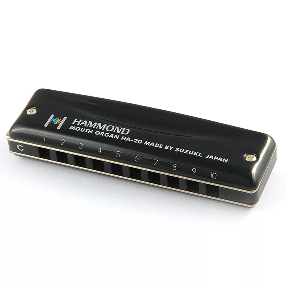 Diatonic Губная гармошка Suzuki Hammond HA 20 10 отверстий Blues Harp Key C Organ Japan профессиональные