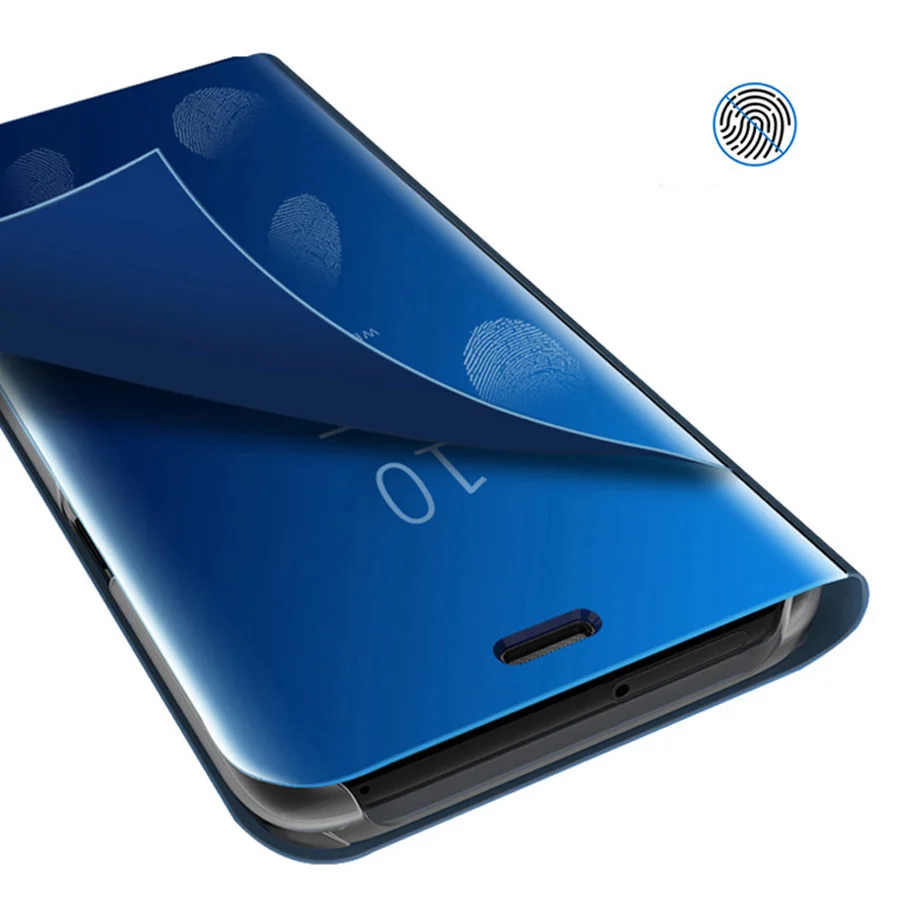 Смарт-зеркало вид флип чехол для телефона samsung Galaxy S9 S10 S8 плюс S10E примечание 9 8 A9 A7 A8