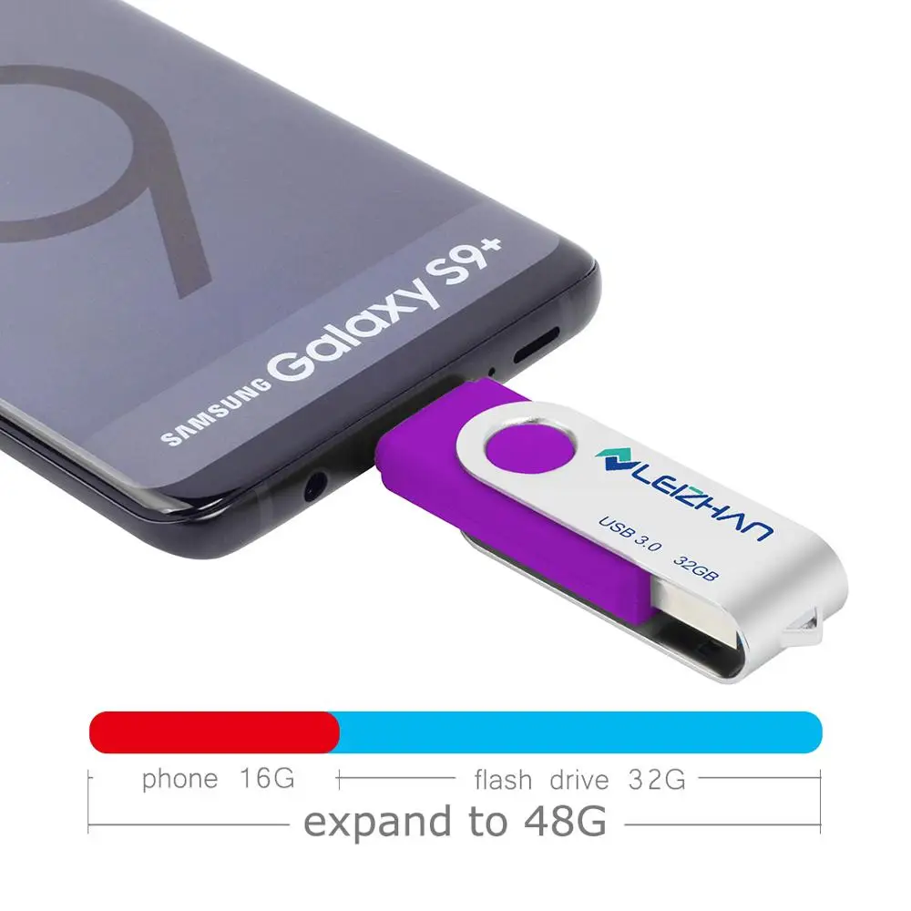 LEIZHAN Тип C Телефона картину Stick OTG USB флэш-накопитель 3 0 высокое Скорость 256 ГБ