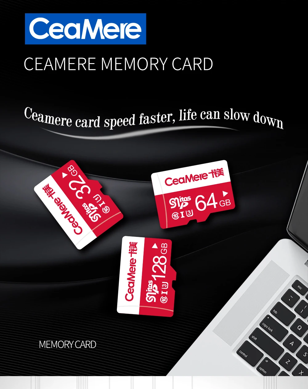 CeaMere карта памяти 256 ГБ 128 Гб 64 Гб U3 UHS-3 32 ГБ Micro sd карта класс 10 UHS-1 флэш-карта памяти Microsd TF/sd карта s для планшета