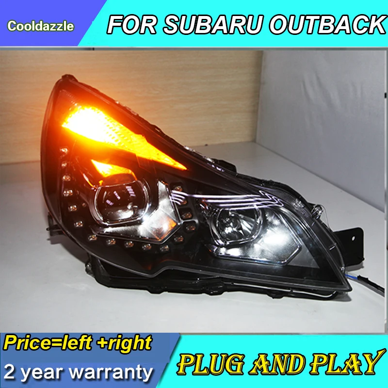 Для SUBARU OUTBACK LEGACY светодиодный фар головного лампы 2010 2011 2012 2013 год с Габаритные