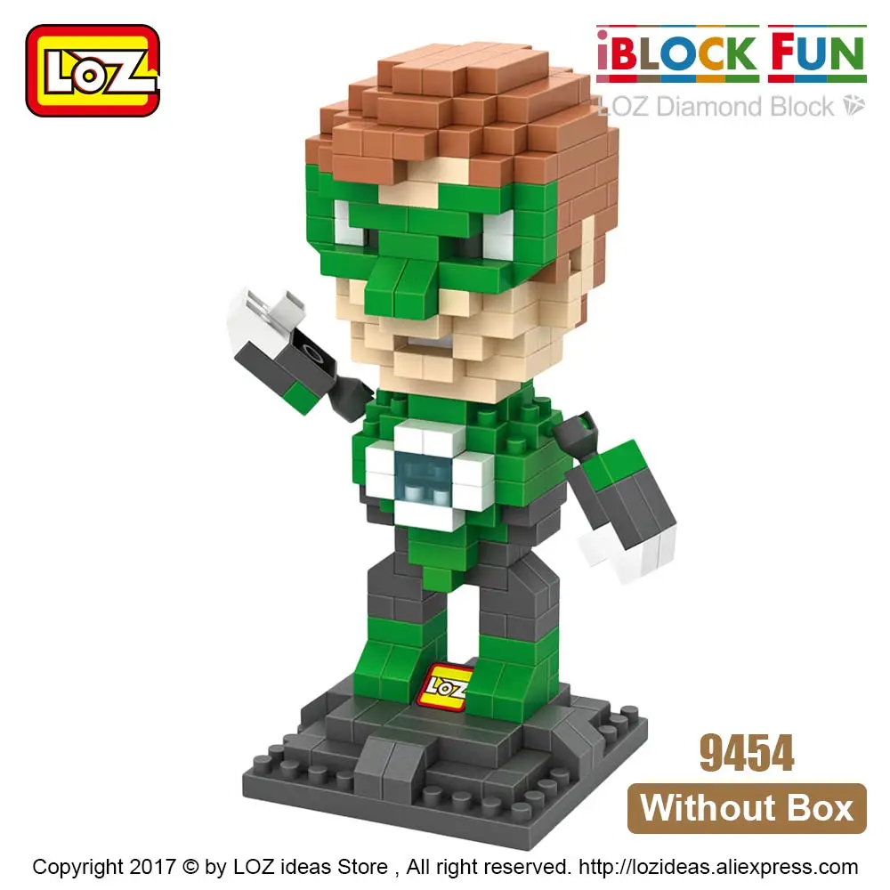 9454 Without Box LOZ, алмазные блоки, супергерои, строительные блоки, Мини фигурки, Детские супергерои, кирпичи, пластиковые сборные игрушки для детей - Цвет: 9454 Without Box