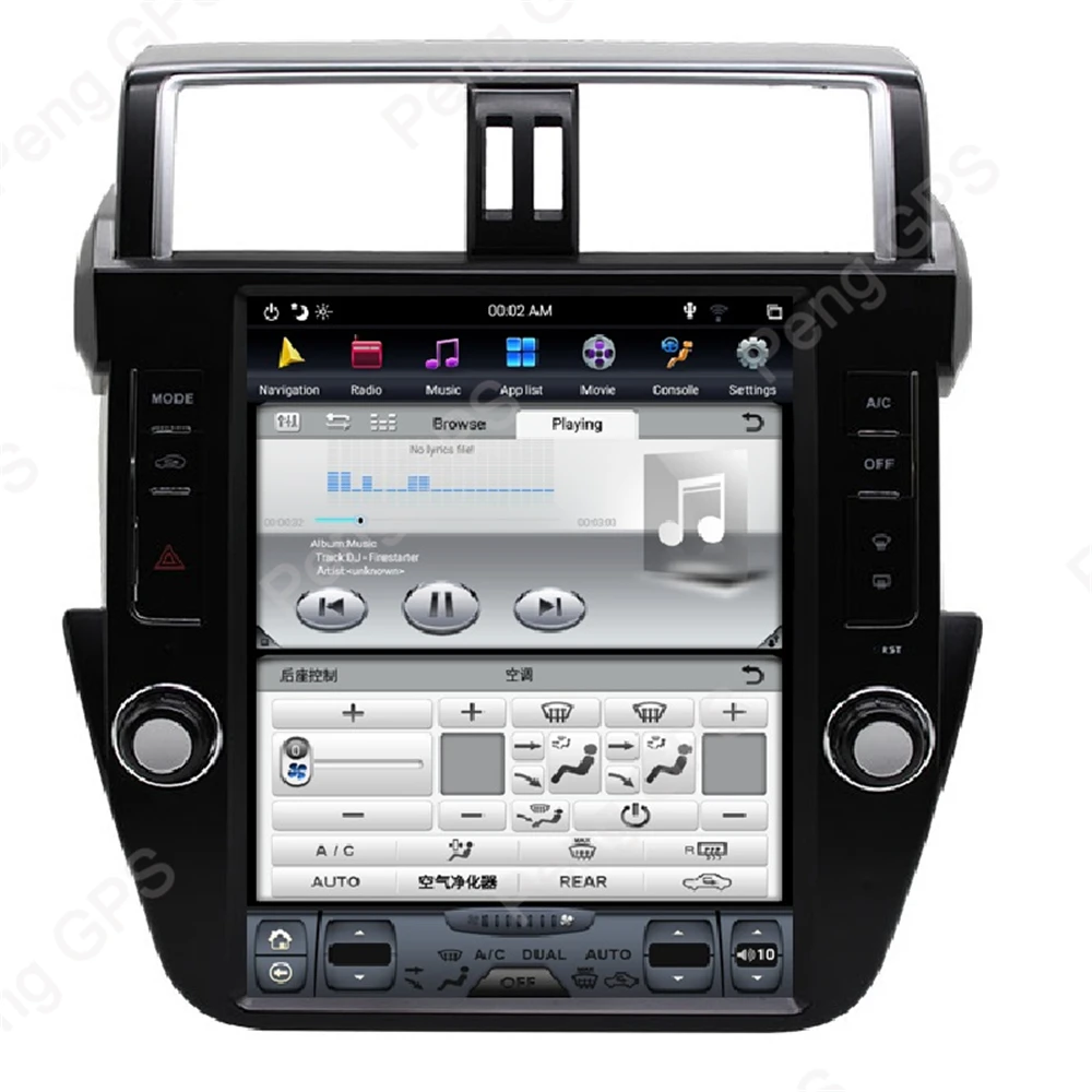4G+ 64G ips Android 8,1 автомобильный gps-навигация, dvd-плеер для Toyota Land Cruiser Prado 150- Tesla стиль 12,1 дюймов головное устройство