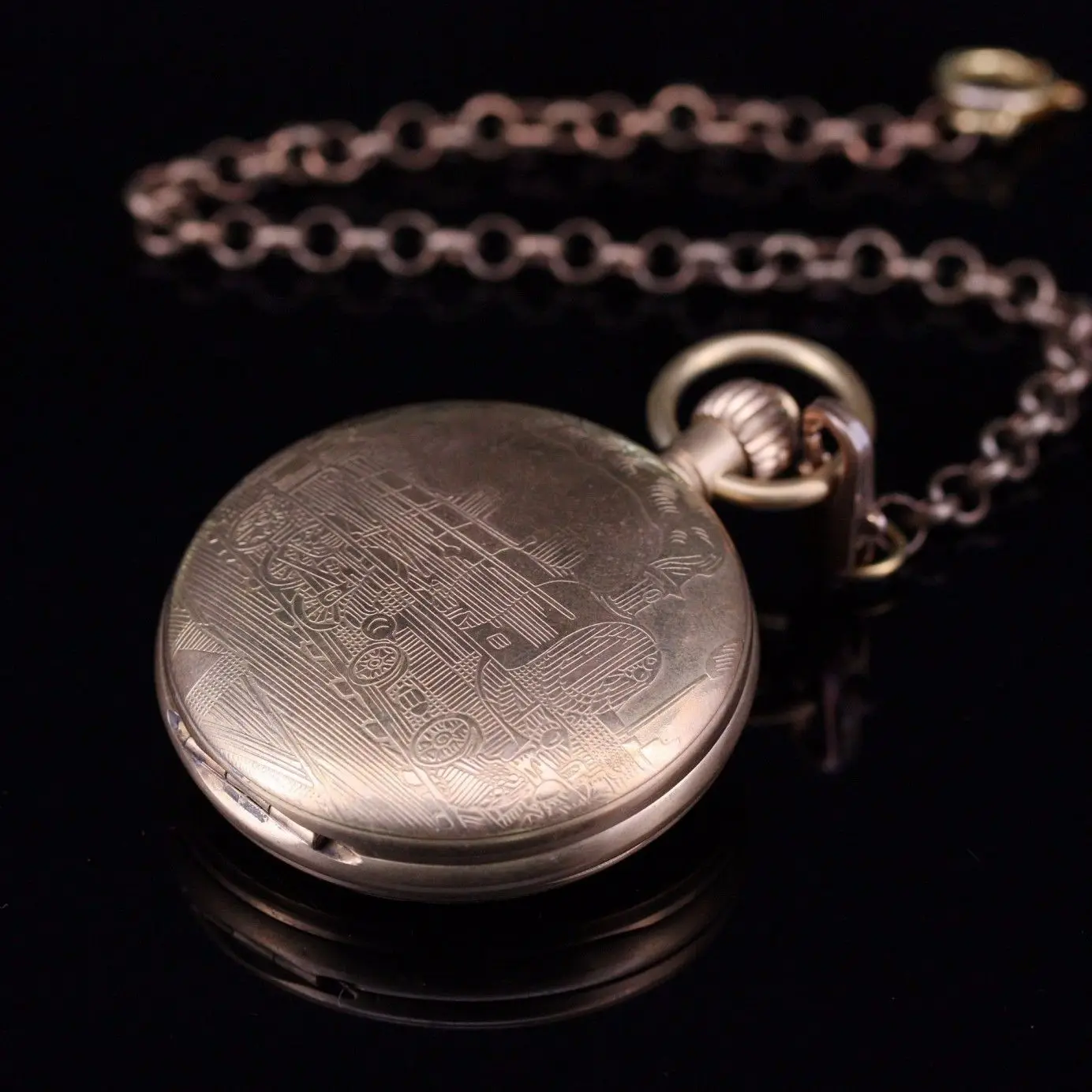 Мужские карманные часы с цепочкой в стиле стимпанк|pocket watch|men pocket watchde bolso |
