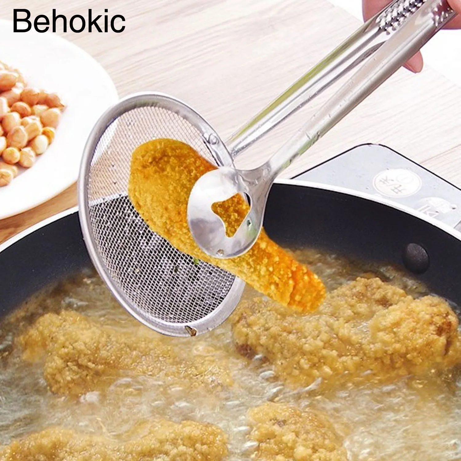 Стальной зажим для еды Снэк фритюрница сетчатый дуршлаг|steel oil|food oiltong clip |