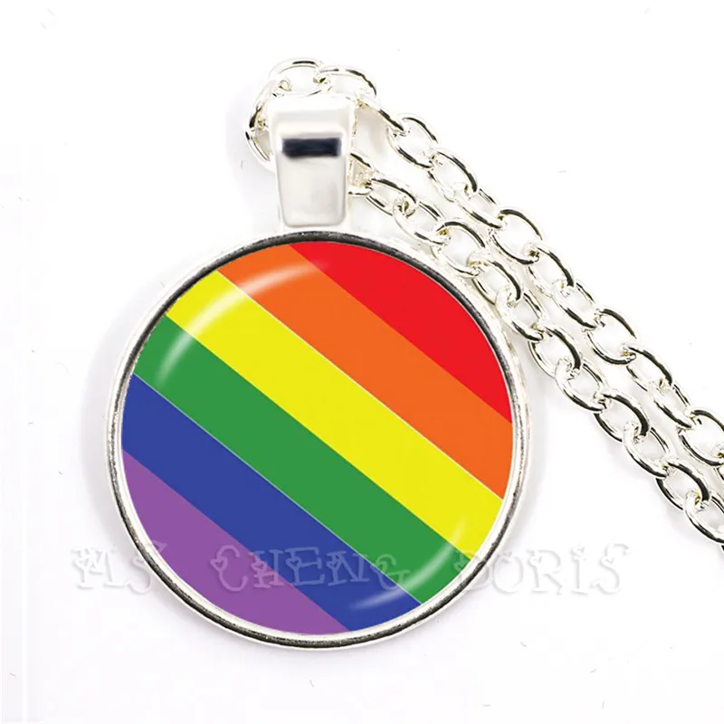 Ожерелье Just Love Rainbow для женщин и мужчин геев лесбиянок гордость с радужной