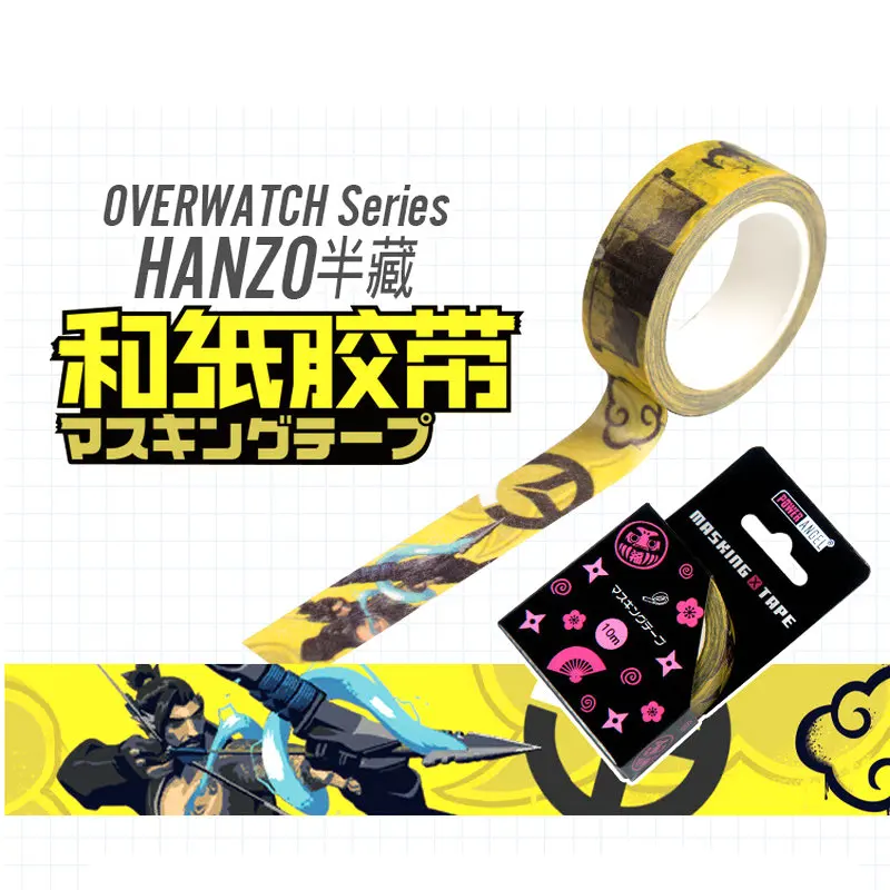 Горячая игра ВЛ D. VA жнец Гэндзи васи лента клейкая лента DIY стикер для скрапбукинга Label клейкой ленты игрушки подарок