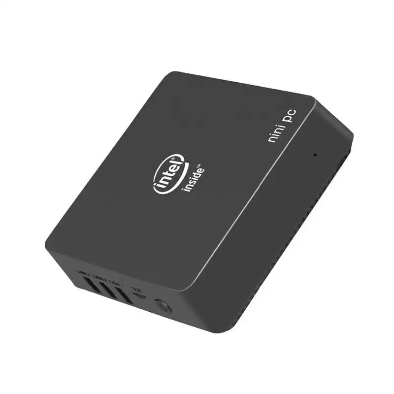 Мини-компьютер с четырехъядерным процессором Intel, четырехъядерный процессор Apollo Lake Celeron J4105, мини-ПК, двойной HDMI выход, двойной wifi, Windows 10, штепсельная вилка европейского стандарта