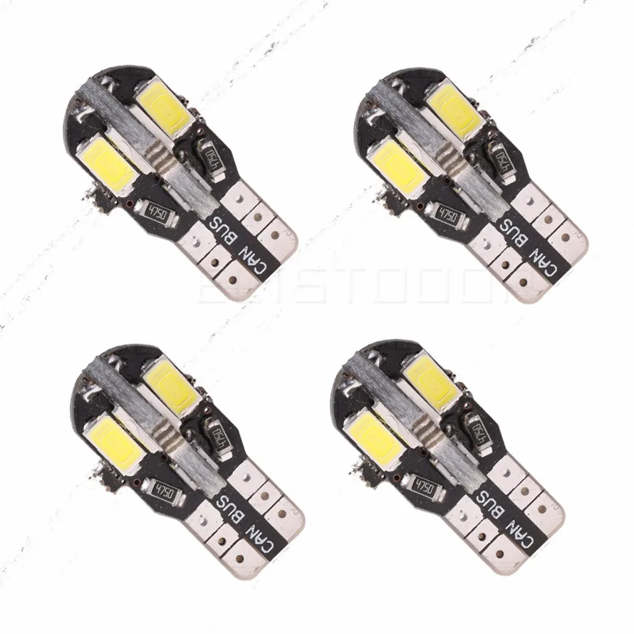 10 шт. T10 8SMD 5630 Светодиодный светильник для автомобиля Canbus NO OBC Ошибка Авто Клин