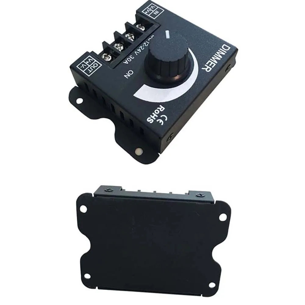 Светодиодный диммер ручной переключатель постоянного тока 12В 24В 30А Регулируемая