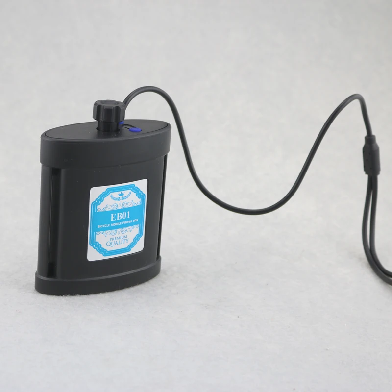 Съемный 6400mAh USB выход 5V банк питания для мобильного телефона+ перезаряжаемый 2X26650 8,4 V велосипедные фары батарейный блок