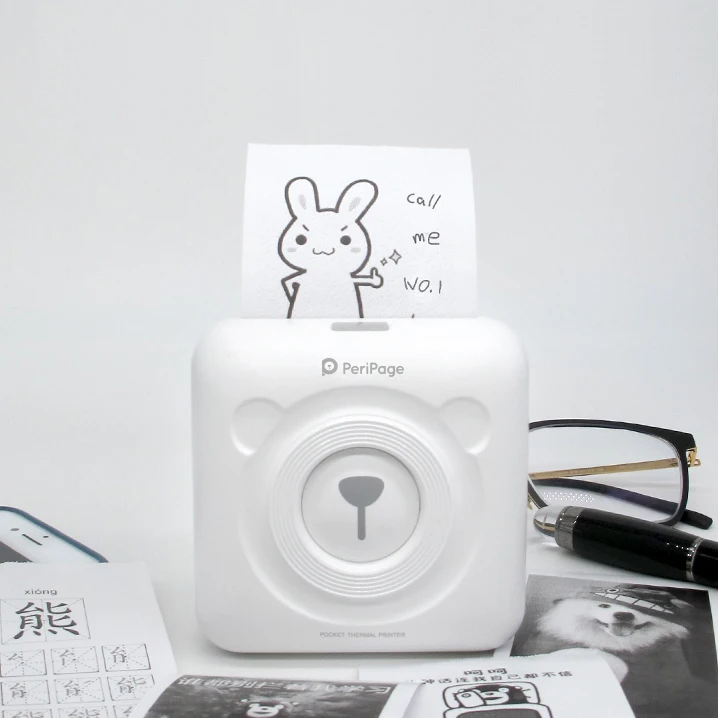 Портативный мини фотопринтер M58D термопринтер с Bluetooth для iPhone Android бесплатное