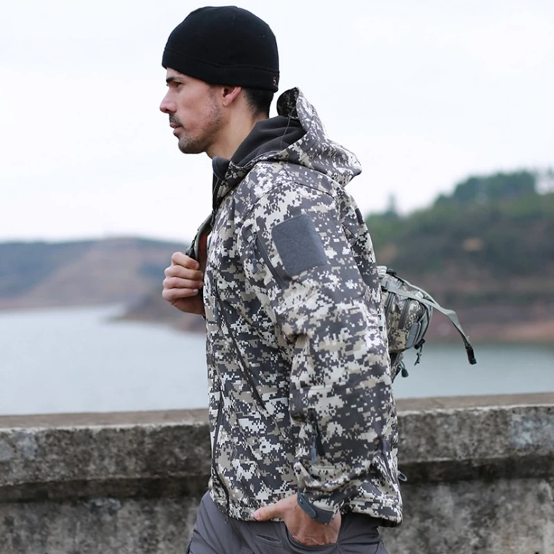 Камуфляжная куртка для мужчин водонепроницаемая кемпинга рыбалки TAD Акула