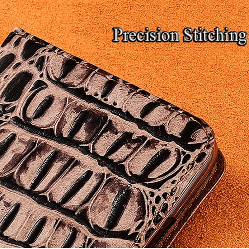 

3D Crocodile Genuine Leather Case For Samsung Galaxy A7 2016 2017 2018 A7100 A7200 Case Stand Flip Mobile Phone Cover Bag SN01