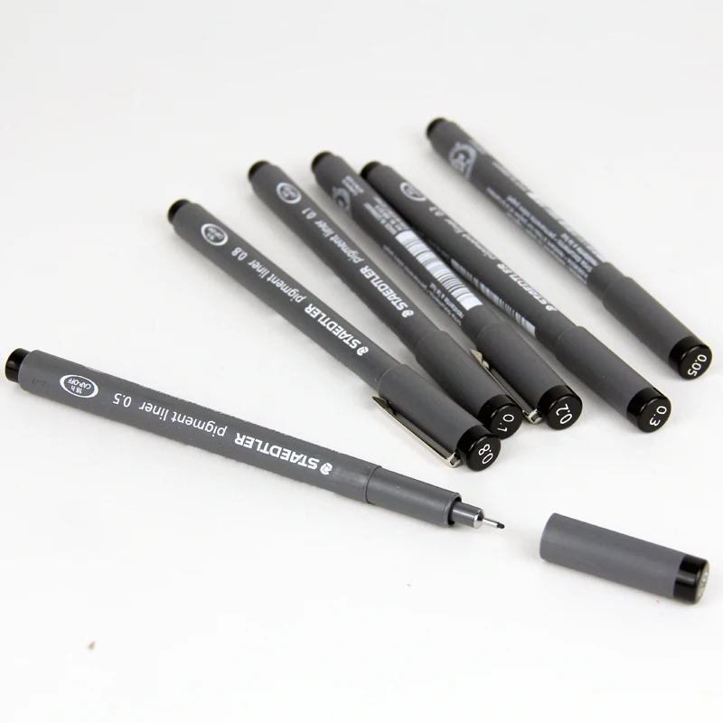 Staedtler 308 SB6P бонус эскизная ручка чертежная иглы пера гелевая 6 шт./компл. 0 05 1 2 3 5 8