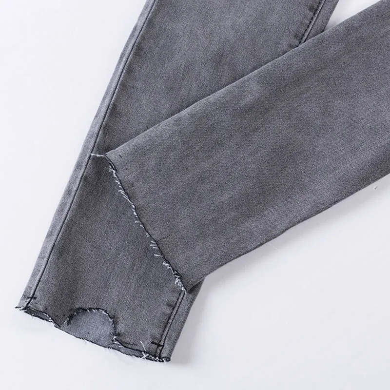 Новые модные Для женщин's Брюки для девочек Лето 2018 Бисер High Street Tight Джинсы