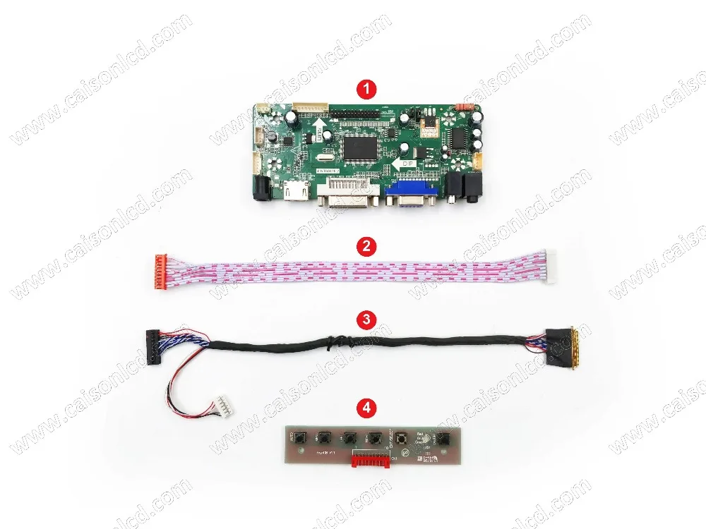 lcd LVDS плата контроллера с HDMI DVI VGA для 10," 1024X600 lcd TFT панель: HSD101PFW4-A00.HSD101PFW3-A