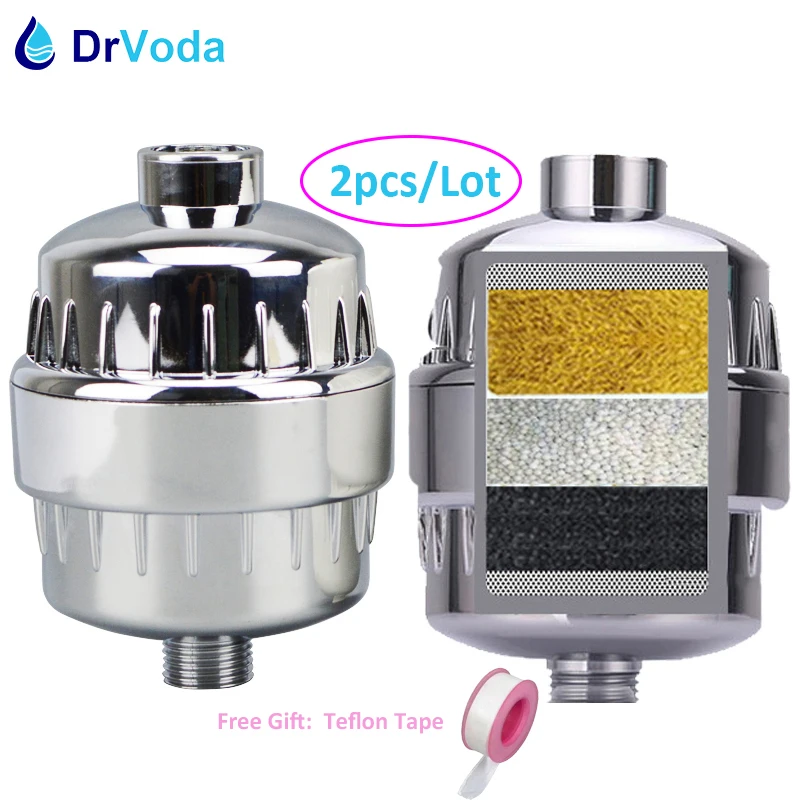 2 шт./лот хлора Бесплатная KDF спа фильтры для душа защита кожи Уход за волосами душ