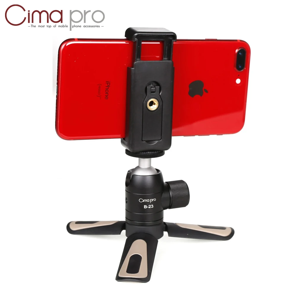 Cimapro мини штатив для телефона Настольный держатель смартфона с зажимом подставка