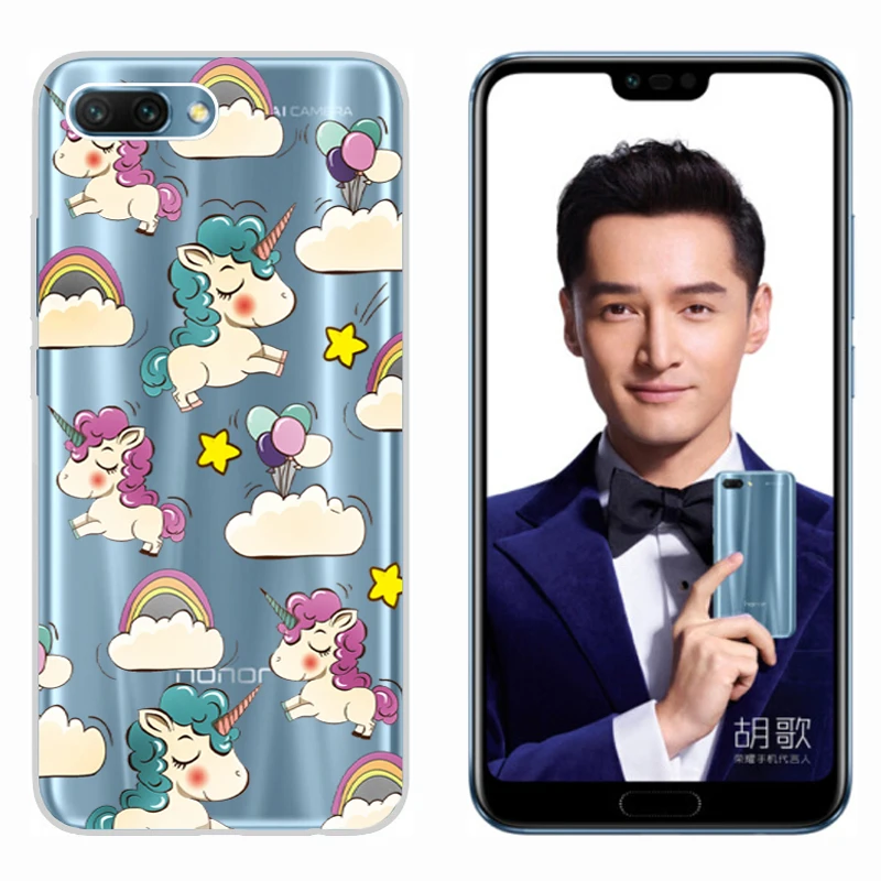 Мягкий чехол из ТПУ для Huawei Honor 10 5 84 дюйма прозрачные силиконовые чехлы накладки