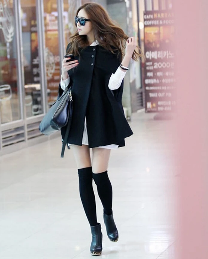 Модное свободное шерстяное пальто в новом стиле 2018 длинное шаль для беременных