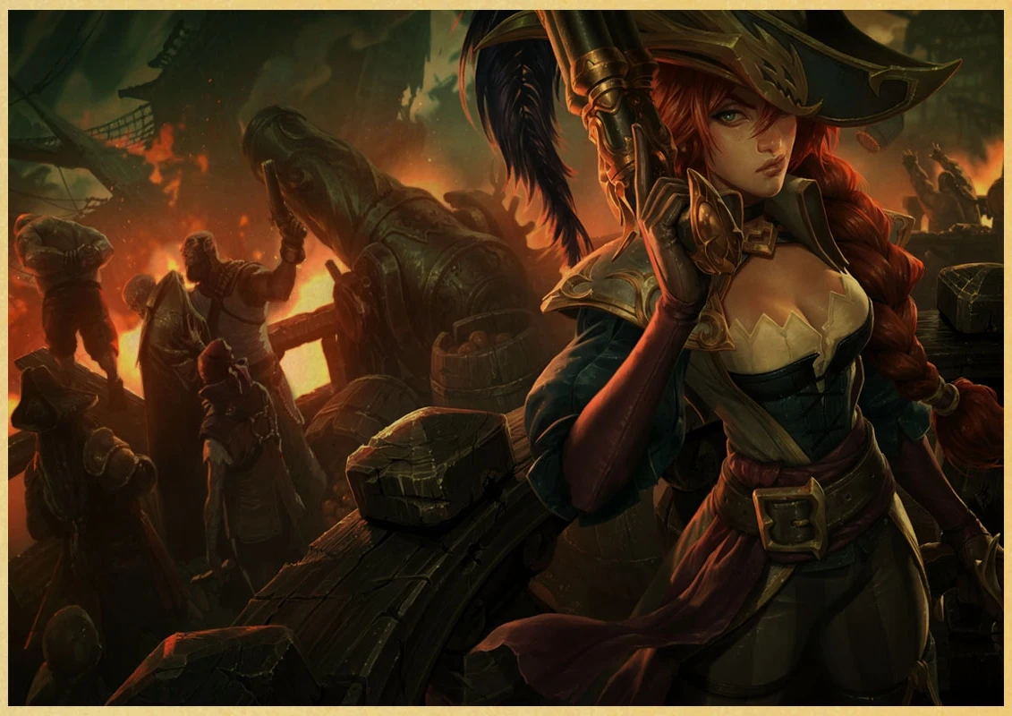 S8 Лига Легенд LPL винтажный бумажный плакат настенная живопись украшение дома 42X30 см 30X21 см - Цвет: A10