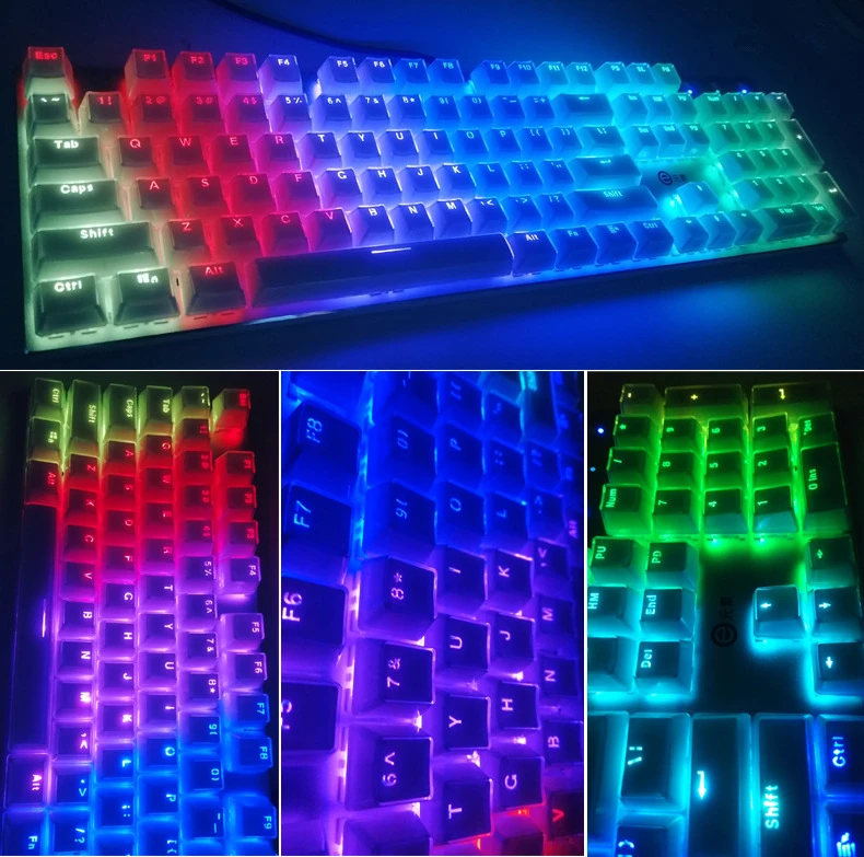 DIY игровые колпачки для клавиш 104 стандартная клавиша механической клавиатуры с