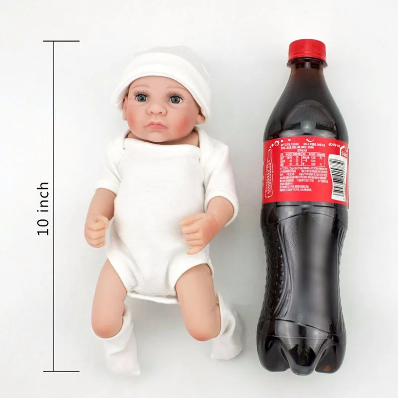 NPKDOLL 2 шт./компл. 28 см мини кукла 10 &quotручная работа силиконовые гиперреалистичный