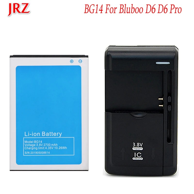 1 шт. + зарядка 3 8 в 2700 мАч BG14 батарея для Bluboo D6 Pro Высокое качество запасные батареи